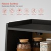 Goozii Black Bread Box for Kitchen Countertop, Large Bread Storage