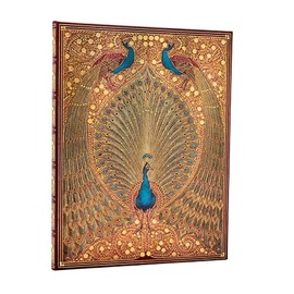 Paperblanks | Hafiz's Peacocks | Sangorski & Sutcliffe | Hardcover Journals | Ultra | Lined | Elastic Band | 144 Pg | 120 GSM