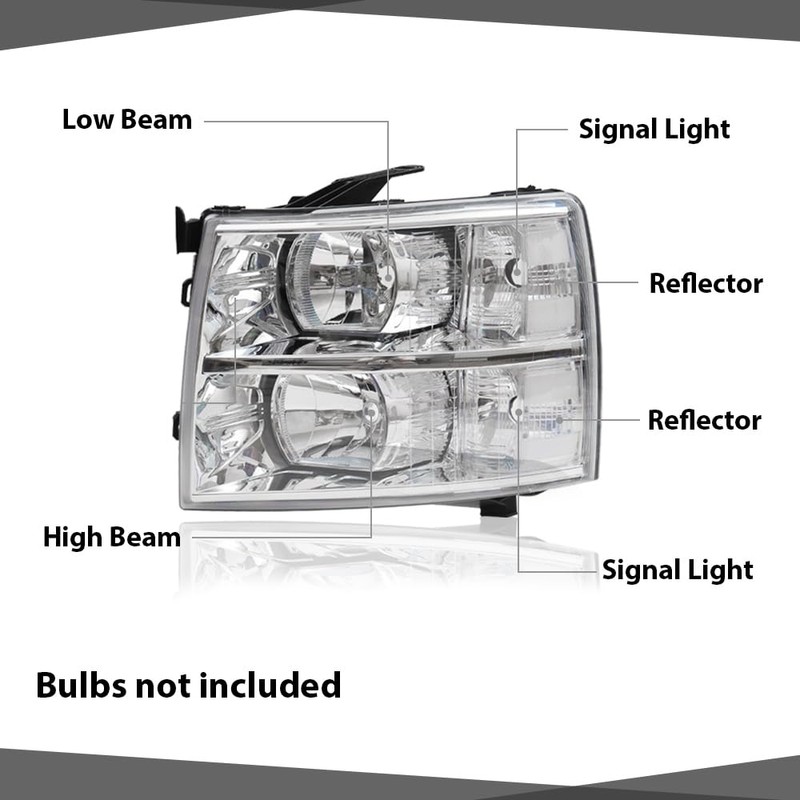 PIT66 Front Headlights Assembly Headlamps Left & Right Compatible with
