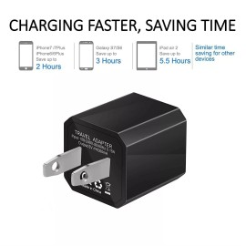 GENZXS USB Wall Charger, 4-Pack Universal 5V/1A Mini Portable Travel Adapter High Speed