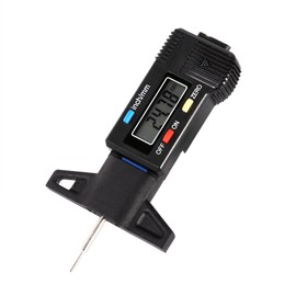 0 – 25.4 mm Digital LCD neumático profundímetro Comprobador de Tread Coche Tire Tester para Camión de freno de motocicleta Shoe Pad Wear Medidor De Profundidad Llanta Calibrador De Llantas