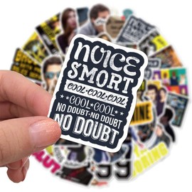 50pcs Brooklyn Nine-Nine Stickers Pack, Cool TV Show for Kids Teens Adults,Vinyl Waterproof Stickers for Laptop,Car Bumper,Luggage,Skateboard,Water Bottles,Phone.