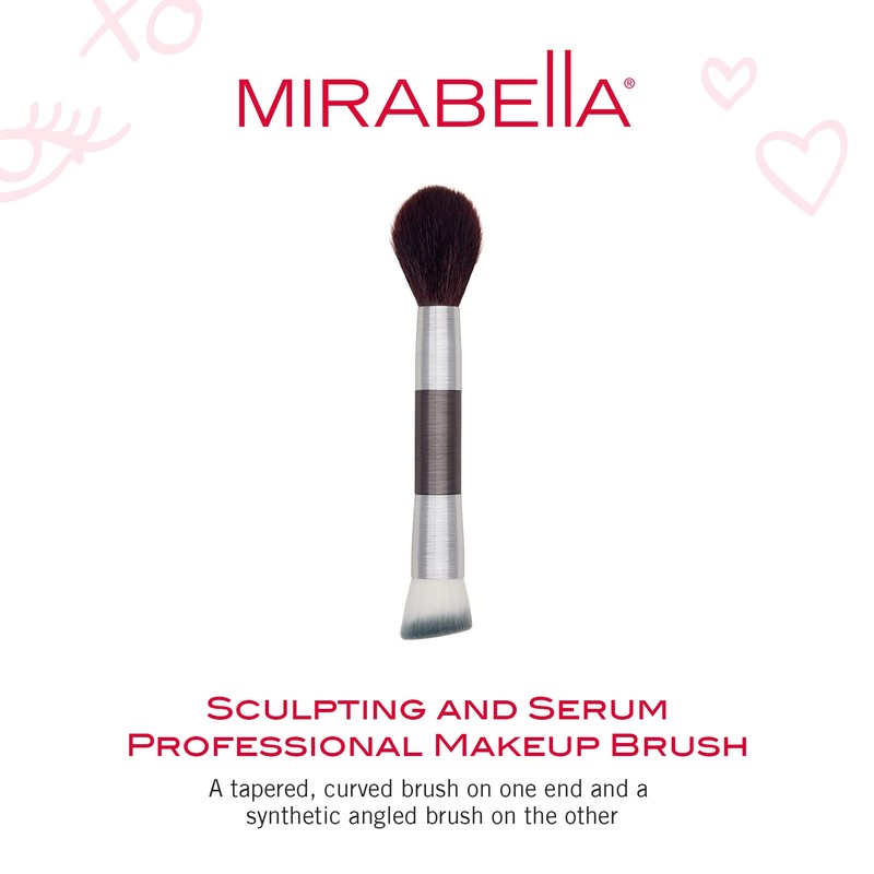 Mirabella Perfecting & Sculpting Duo Foundation Brush, Professional Makeup Brush