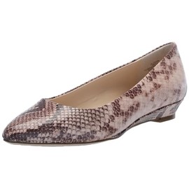 Jessica Simpson Women's Leytun Ballet Flat, Natural Snake, 5