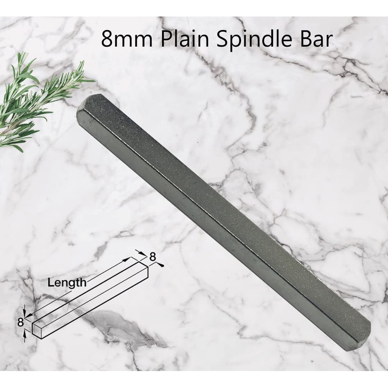 8mm x 80mm Solid Steel Spindle Bar for Door UPVC