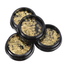 Healvian DIY Christmas Nail Wraps 4 Cases of Foil Nail Art Stickers for Women Girls