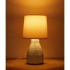 BRUBAKER Table Lamp Bedside Lamp 28 cm White Ceramic Lamp