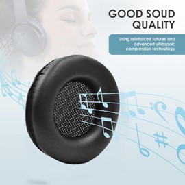 Replacement Ear Pads for Sony MDR-DS7000 / RF6000 / MDR-MA300 / CD470 Padded Headphones Made of Faux Leather for Over Ear Headphones