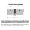 2x Profile Cylinder 85 mm 40/45 Simultaneous Locking Emergency and