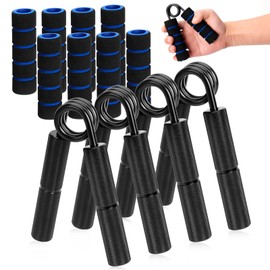 Pack of 4 Hand Trainer, Finger Trainer, Forearm Trainer, Grip Strength Trainer Set, Strength Training Grip Strengthener, Hand Muscle Trainer for Hand Grip Strengthener, Muscle Building and Hand
