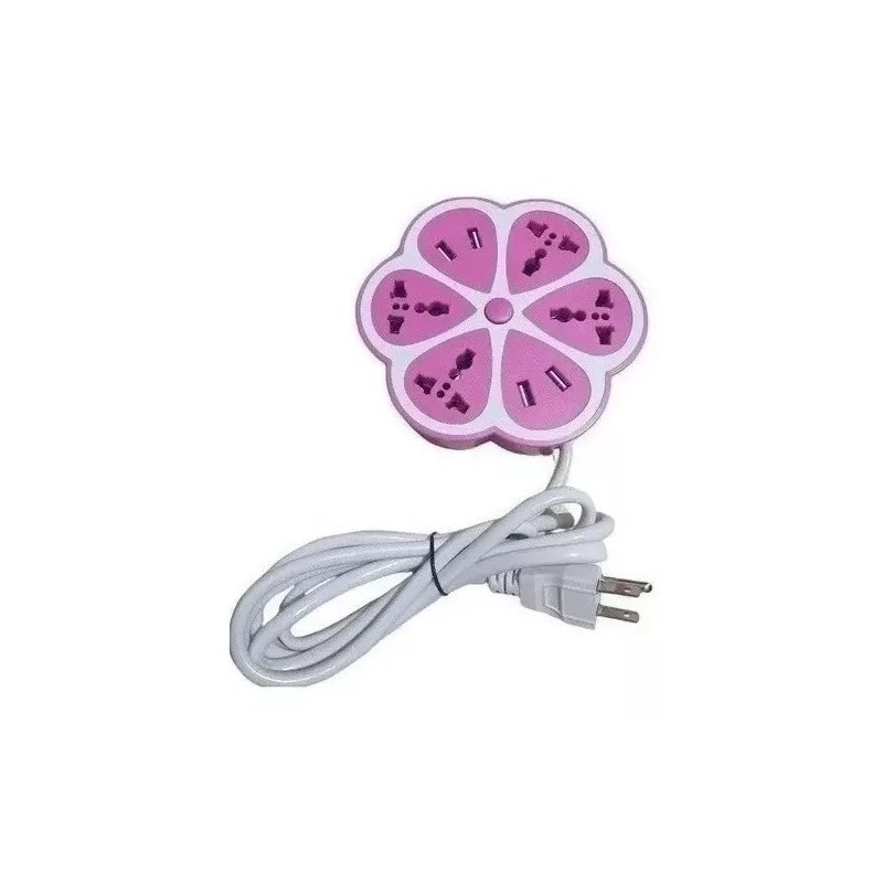 Total Supplier Multicontacto Universal 4 Puertos Usb Y Contactos Flor