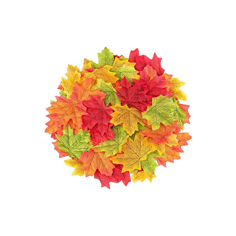 Best Artificial Autumn Loose Maple Leaves (Mixed, Pack of 100)