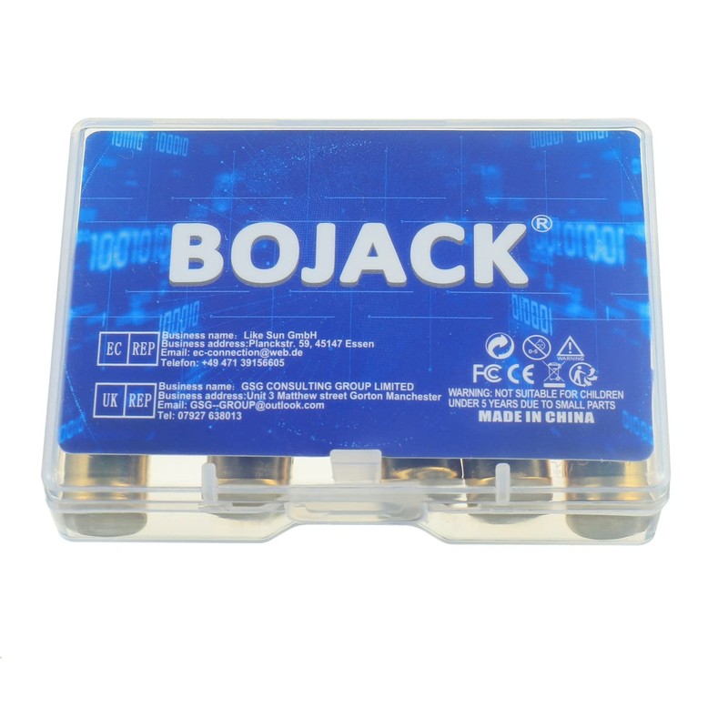 BOJACK 100A Gold Plated Glass Car Audio AGU Fuse for