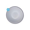 White Enamel Blue Rim Pudding Bowl Oven Tin Dish 20CM