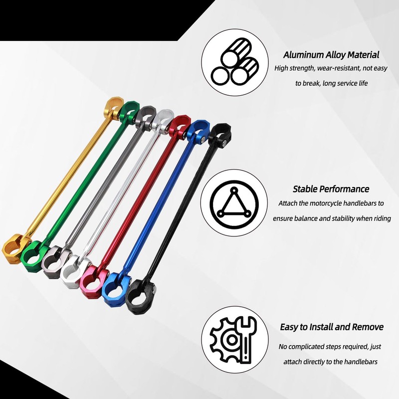 JFG RACING Motorcycle Handlebar Strut 300 mm Adjustable Aluminium Alloy