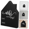 VILLFUL Guest Room Sign Wireless Password Plaque Desk Accessory Essential