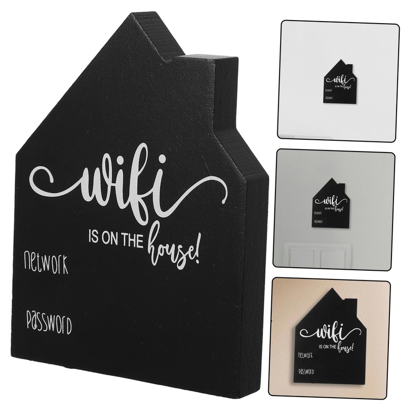 VILLFUL Guest Room Sign Wireless Password Plaque Desk Accessory Essential