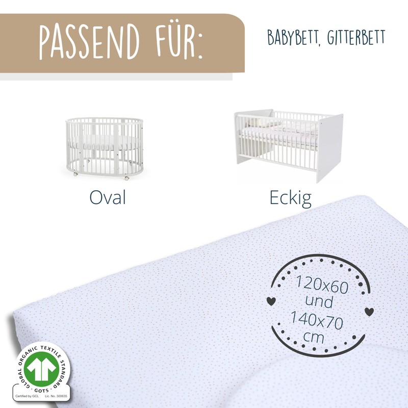 mimaDu - Set di 2 lenzuoli con angoli elasticizzati in