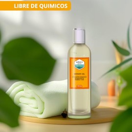 ARO+ MÉXICO Shower Gel Natural con Aceites Esenciales 400 ml | Bergamota, Romero y Anís | Gel de Ducha Uso Diario | Limpieza Suave para la Piel | Arom