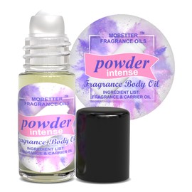 MOBETTER FRAGRANCE OILS Powder Intense Fresh 1 Oz Perfume Fragrance Body Oil for Unisex