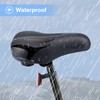 MAKELEN High-Resilience Sponge Bike Saddle with Shock-Absorbing Design, Durable Plastic