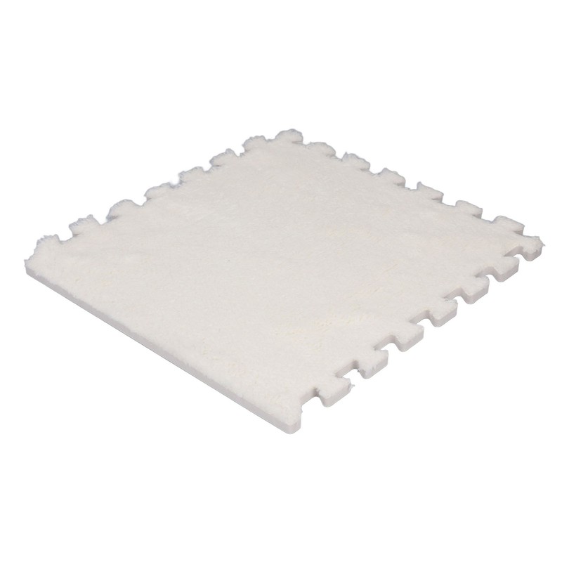 10pcs Plush Foam Floor Mat Thickened Cuttable Interlocking Carpet Tiles