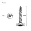 SHUNCHG Pack of 150 M4.2 x 13 mm Self-Tapping Screws