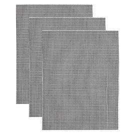 NUZAMAS Pack of 9 BBQ Grill Mesh Mat Set,Non-Stick Reusable Grill Mats Baking Accessories for Grilling Meat, Vegetables, Cooking, Baking, Grilling and Baking, 40x33cm