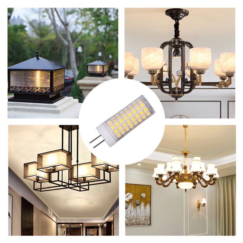 2Pcs LED Corn Bulb Natural Light Ceramic G8 102LED 10W