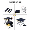 iClimb Ultralight Compact Camping Folding Table with Carry Bag (Nature