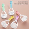 1Pc Random Color Manual Silicone Potato Masher, Cooking Utensils Masher,