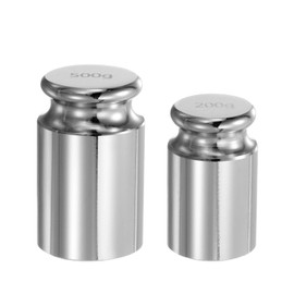 QUARKZMAN Set of 2 Calibration Weights 200 g 500 g M1 Precision Chrome-Plated Steel for Digital Scales