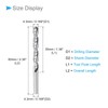 CoCud Solid Carbide Drill Bits, 4.3mm Diameter, K35 Tungsten Carbide