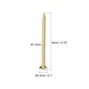 sourcing map Small Tiny Brass Nails 1.2x20mm for DIY Decorative