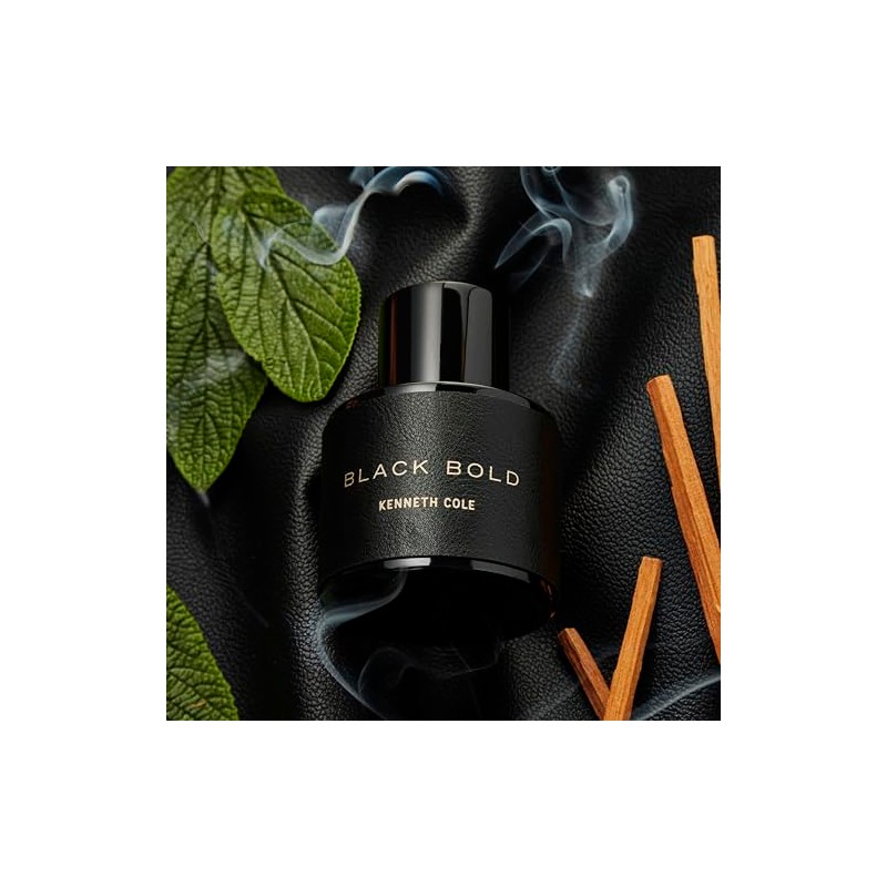 Kenneth Cole Eau De Parfum Spray, Black Bold, 3.4 Fl