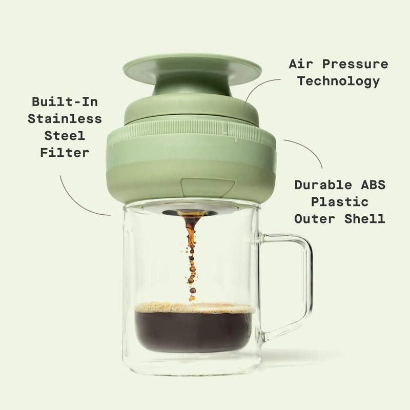 Corkcicle Coffee Palmpress - Single Serve - Portable Pour Over