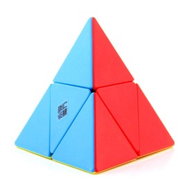 YongJun YJ 2x2 Pyramid Smooth Twist Cube Pyraminx 2x2 Jinzita Cube Puzzle Triangle Four-Axis Tetraheder Puzzles Pyraminx Multicoloured Stickers