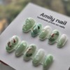[Jade Pond] Jade Pond handmade nail tips - Short Almond