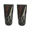 Baluue 2 Sets Professional Eyebrow Scissor Scissors Beard Trimming Shears