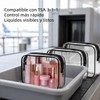 Set de 3 Bolsas de Maquillaje Transparentes de Viaje