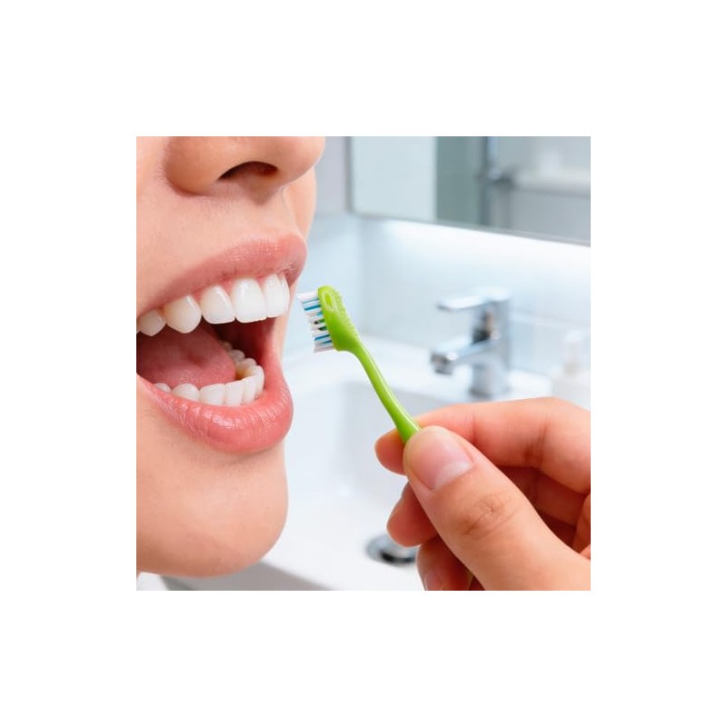 Cool Shock Mini Brush Cepillo Dental Portátil Menta Palillo Integrado