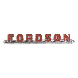 APUK Red Fordson Logo Emblem Badge Pin Mount Replacement for Fordson Dexta & Super Dexta Tractor