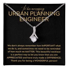 Urban Planning Engineer Necklace Message Card Box Alluring Standard - We Don't Always Remember - Appreciation Engineering Science Coworker