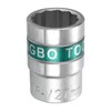 sourcing map 3/4" Drive 12 Points Socket 27mm Metric Shallow