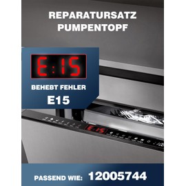 2 Set Pump Pot Seal Repair Kit 12005744 for Error E15 Diameter 182 mm | Mellbree Dishwasher Replacement Parts for Siemens/Neff/Bosch 12005317, 12026667 Dishwashers