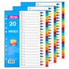File Dividers A4, 3 Pack 20 Part Folder Dividers 1-20