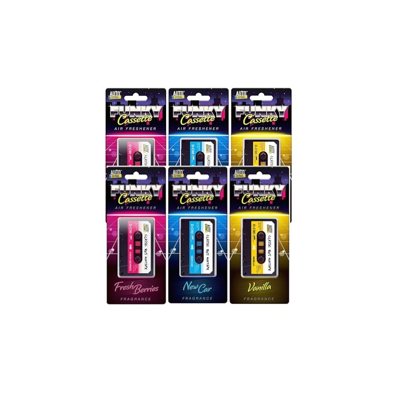 6x Cassette Air Freshener – Bundled by Smart Cutie