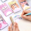 12 Packs Cute Animal Cartoon Sticky Notes, Self-Stick Memo Pad