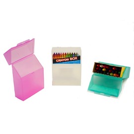 Its Academic Crayon Storage Box. No More Lost Or Broken Supplies. Assorted Colors (No Color Choice) 2 Boxes