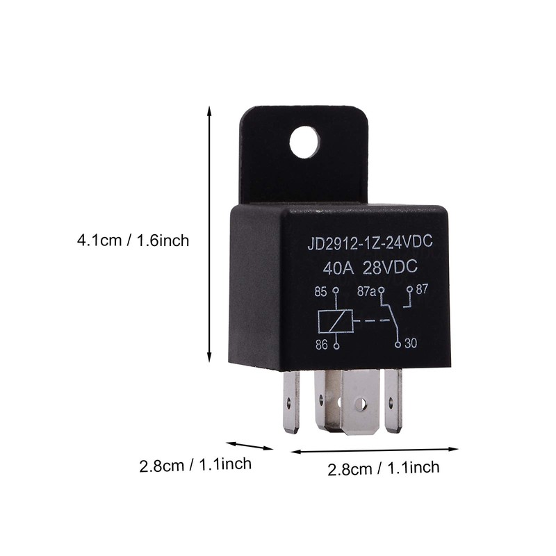 EHDIS Motor Relay 5 Pin 24V Coil 40amp Spdt Model